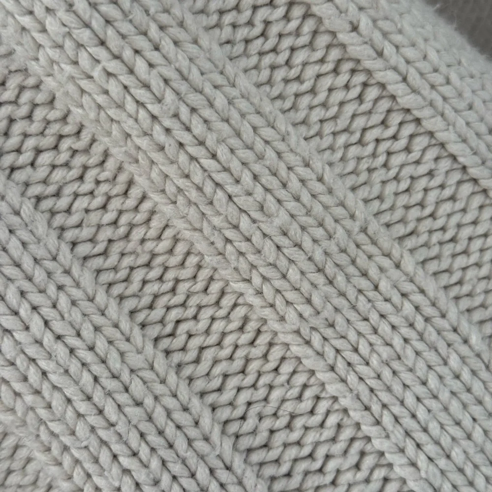 Zara Cream Turtleneck Sweater Chunky Knit Relaxed Fit - Picture 4 of 8